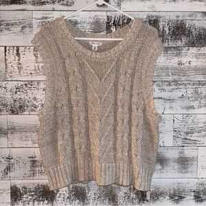 Tribal Jeans Cable Knit Sweater Vest Size Large